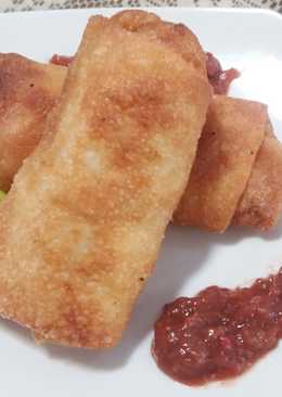 Lumpia goreng saus tauco