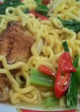 Mie burung dara masak kuah