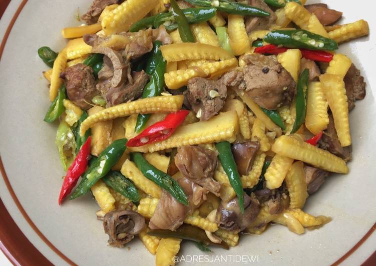 Tumis Putren Ati ayam