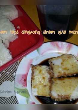 apem tape singkong siram gula merah