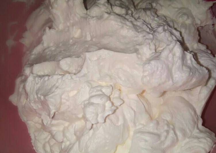 bahan dan cara membuat Butter cream simpel dan kokoh