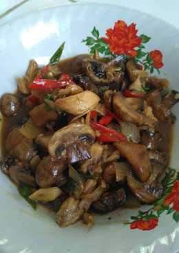 Jamur Merang ayam Kecap