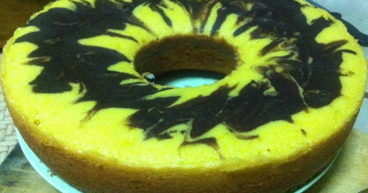 Resep Cake Marmer Kabocha