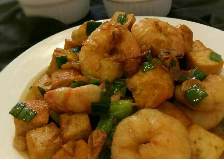 resep makanan Tahu Udang Saus Tiram