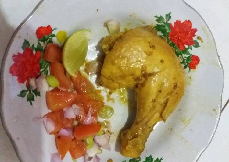 bahan dan cara membuat Diet mayo dinner day 2 Ayam ungkep sambal dabu2