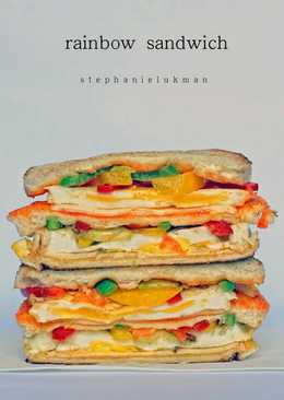 Rainbow Sandwich (Sandwich isi telur, keju dan paprika)