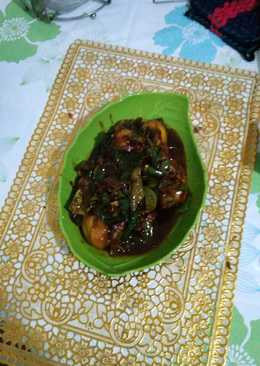 Ayam kecap cabe ijo ala flower