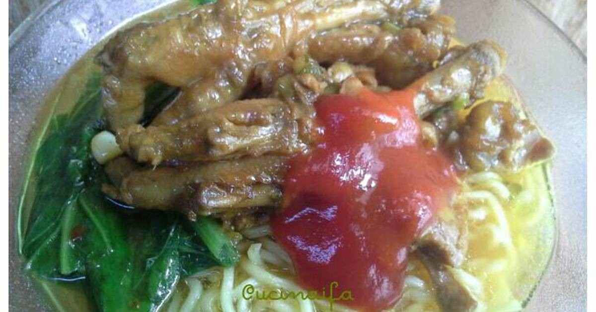 Mie ayam ceker  80 resep  Cookpad