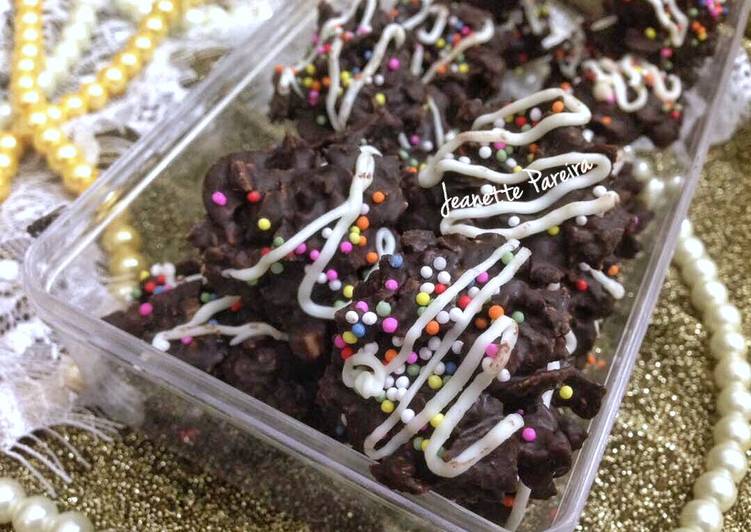 gambar untuk resep makanan Chocolate Corn Flakes (NO BAKE)