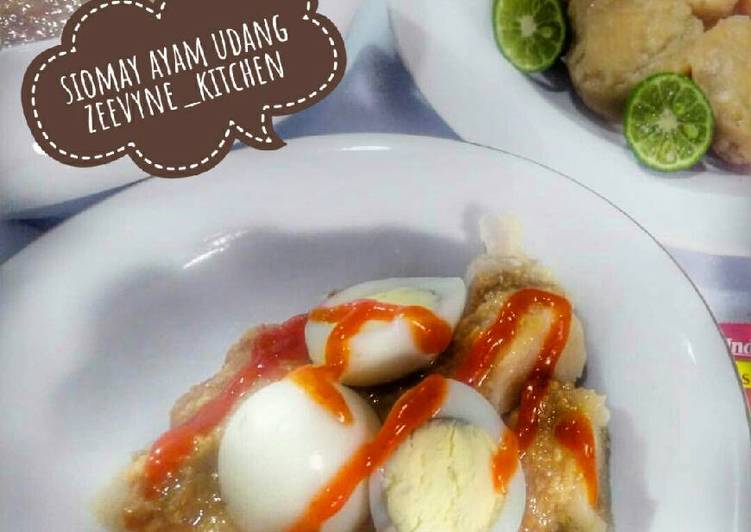 bahan dan cara membuat Siomay Ayam Udang