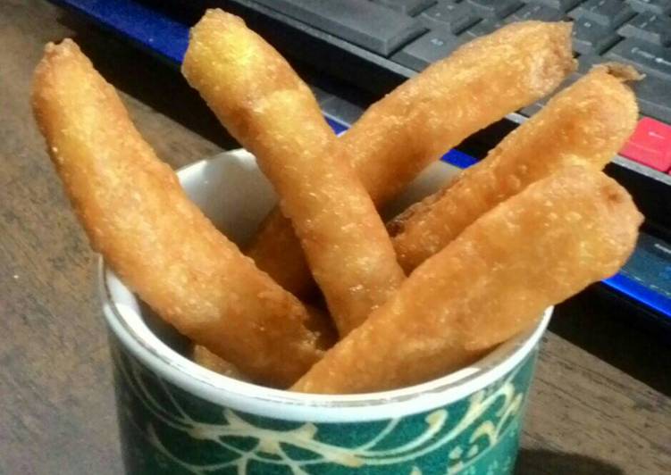 gambar untuk cara membuat Churros eggless simple & original