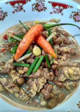 Lodeh tempe dan kacang lotho