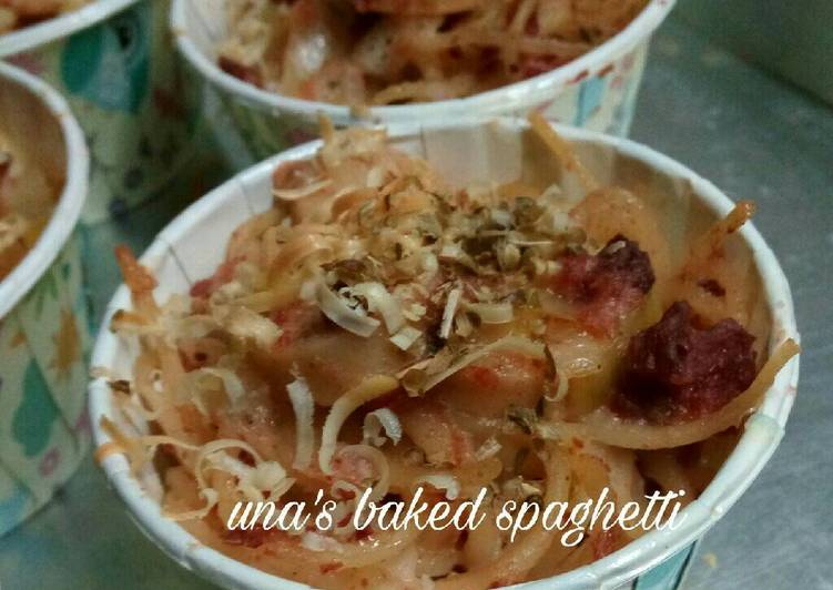 Resep Spaghetti panggang - Inung Kartika