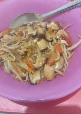 Tumis jamur toge simpel pake magic com