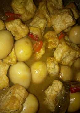 Semur puyuh tahu