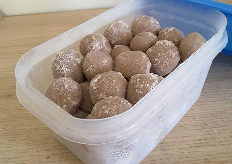 resep makanan Bola Bola Susu Coklat