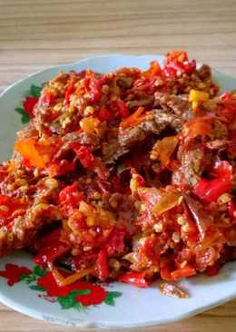 Dendeng balado simple