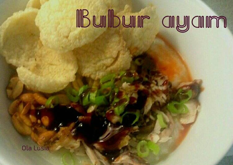 Resep Bubur ayam Bandung Karya Dapoer Lily