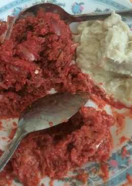 Sambalado asam Durian