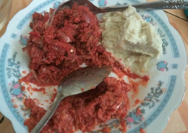 resep Sambalado asam Durian