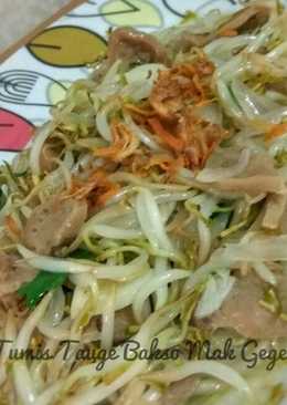 Sayur Tumis Tauge Bakso Sapi