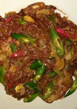 Telur ceplok cabe ijo