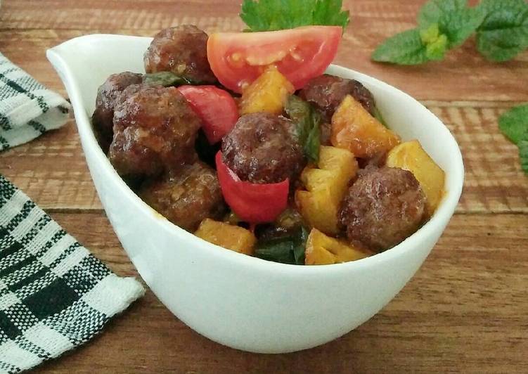 Resep Bola Bola Daging Asam Manis By Uni Lemsur