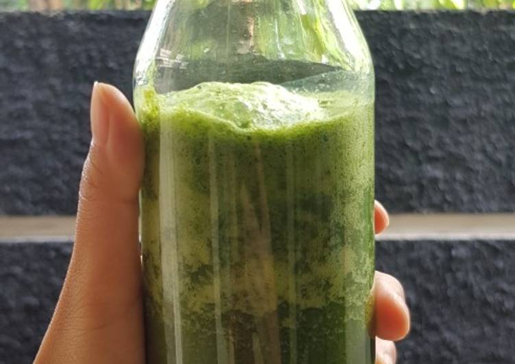 resep Green Juice / juice seledri, mint, nanas