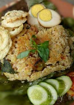 Nasi Bakar Tuna lengkap dengan Telur Pindang