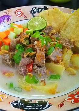 Soto daging betawi (pake susu)