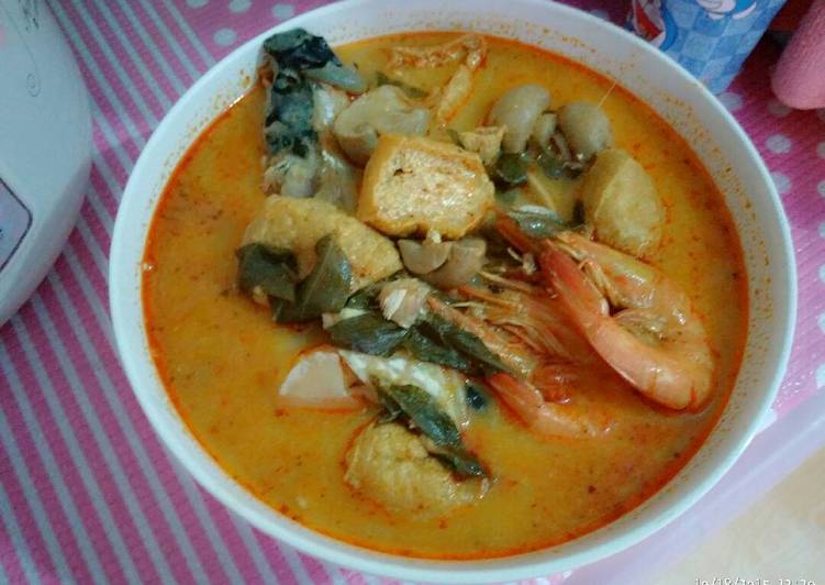 resep lengkap untuk kari laksa kepala ikan dan udang