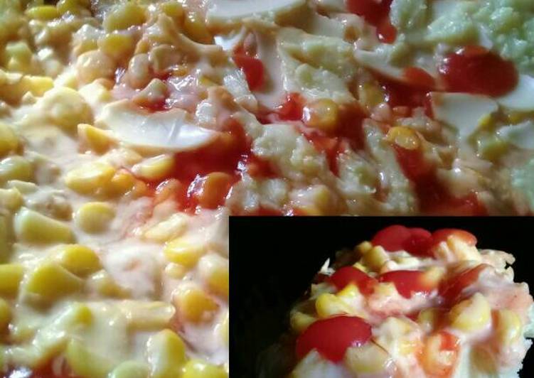 resep lengkap untuk Pizza Home Made (Jagung Keju Mayo) - Oven / Magiccom