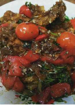 Ayam kemangi tumis paprika