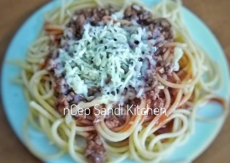 resep lengkap untuk Spaghetti Bolognaise à la nCep Sandi