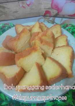 Bolu panggang sederhana (Mix all in one)