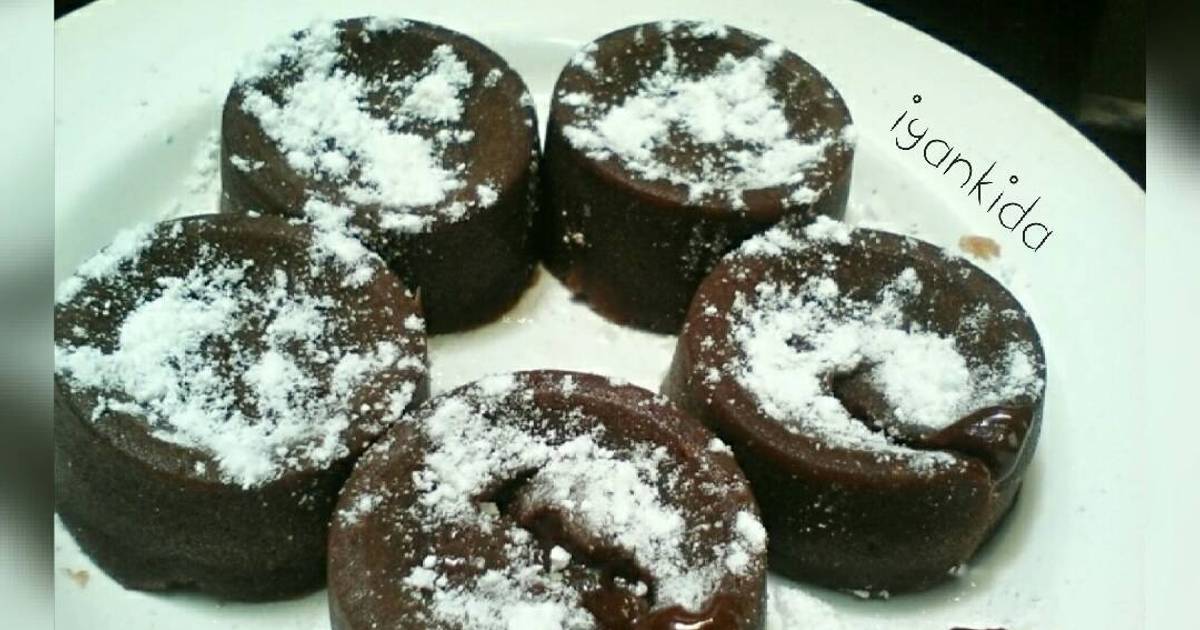 Resep Choco lava praktis&irit(8pcs) no mixer&oven