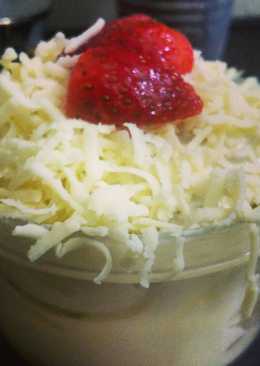 Cheese cake kukus buah(strowbery) #keto