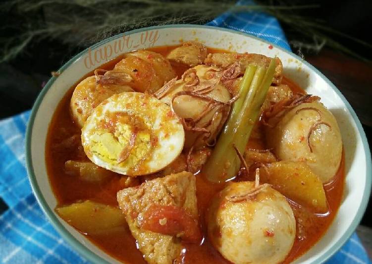 resep masakan SEMUR Tahu Telur Kentang PEDAS MANIS