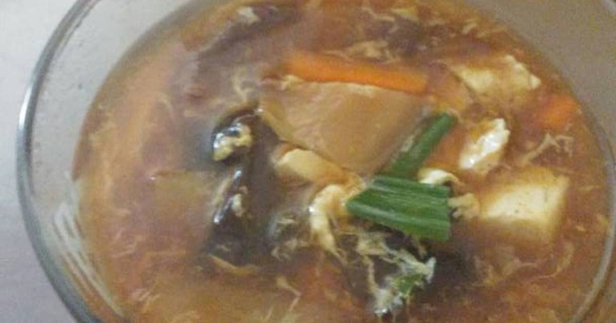 Resep Soup ayam asam pedas ala Putri Vyati S