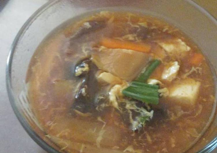 resep makanan Soup ayam asam pedas