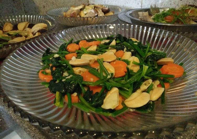 resep Superior spinach with clamps