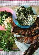 Terancam (urap mentah)