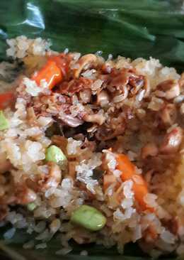 Nasi bakar cumi asin kecombrang Keto debm #keto