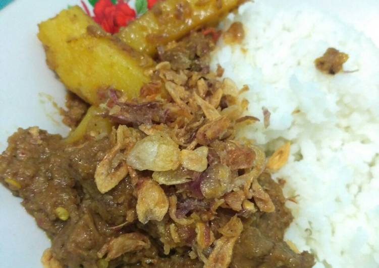 bahan dan cara membuat Rendang Sapi Simpel