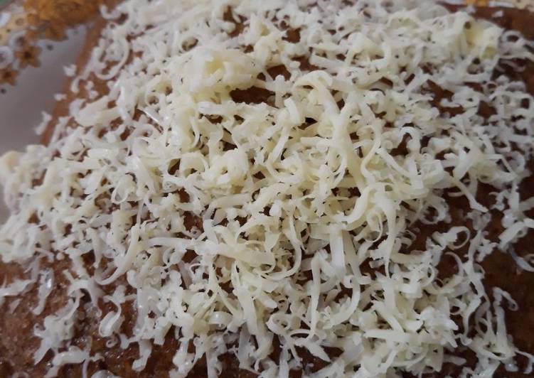 resep masakan Bolu kukus Gula merah taburan keju