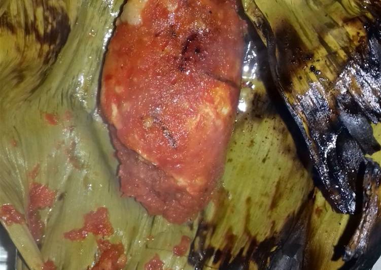 gambar untuk resep makanan Pepes ayam bakar sambal