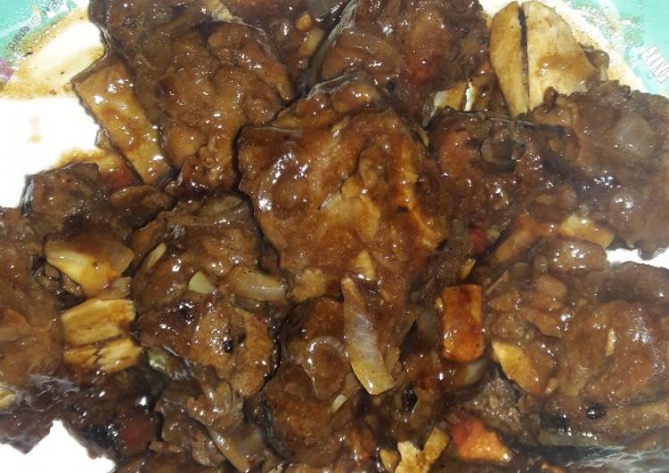 resep makanan Iga Sapi Panggang Teriyaki