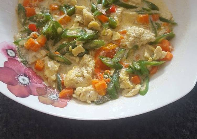 Resep Orak arik telur buntel buncis wortel By Ochie 