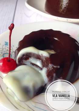 Pudding cokelat Vla Vanilla