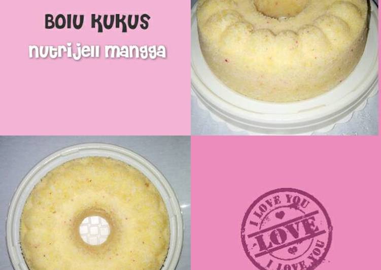 resep masakan Bolu kukus nutrijell mangga